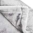 Jay Franco Plush Throw Blanket For Adults Soft & Comfy 50x70 Inches Throw for Couch or Bed Cozy Home Dcor for Living Room & Bedroom, Grey