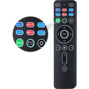 Universal Backlit Remote XRT260 for All VIZIO Smart TV Smartcast 4K P-Series V-Series D-Series M-Series XRT136 XRT140 Remote Replacement, with Shortcut Buttons Disney+, Netflix, Prime Video, Hulu