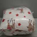 Erwinmu Christmas Comforter Set King Size, Christmas Bed Set with Reindeer Stars Red Bedding Set for Holiday, 3 Pieces 1 Super Soft Comforter and 2 Pillowcase