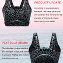 RUNNING GIRL High Impact Sports Bras for Women,Racerback Running Bra Workout Crop Tank Tops Longline Sports Bra Push up (L)