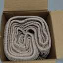 Biscaynebay Wrap Around Bed Skirts for Queen Beds 15" Drop, Light Camel Elastic Dust Ruffles with Adjustable Belts Silky Luxrious Fabric Machine Washable