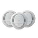 Kidde Smoke Detector, 10-Year Battery Powered, with LED Status Lights, 85 dB Alarm, 5-inches, 3-Pack