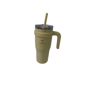 REDUCE 24 oz Stainless Steel Tumbler with Handle - Dual-Wall Vacuum Insulated Travel Mug, Sweat-Proof Lid & Reusable Straw