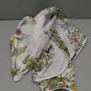 Horaldaily Spring Summer Tablecloth 60x60 Inch Round, Wild Flowers Floral Table Cover for Party Picnic Dinner Decor (Beige)