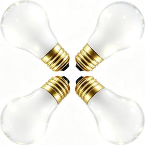 60 Watt Incandescent Light Bulbs, E26 A19 Stepless Dimming Light Bulbs 400lm, 3000K Soft Warm White, Vintage Frosted Light Bulb for Home (4 Pack)