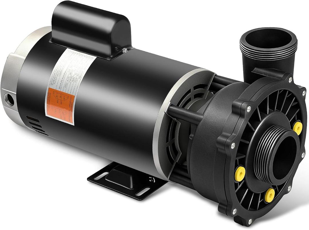 3722021-1D 56 Frame 5 hp Spa Pump, 2-Speed 230V Hot Tub Pump Standard Pool Pump, 2" Inlet/Outlet, Compatible with Waterway Executive 50