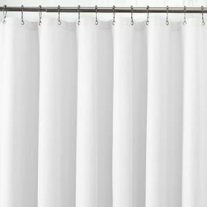 Maytex Waterproof Fabric Shower Curtain or Liner White