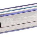 Yair Emanuel Folding Travel Hanukkah Chanukah Menorah Hammered Metal Shades of Blue (HTM-2)