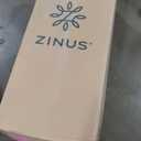 Zinus 12 Inch King Green Tea Memory Foam Mattress [New Version], Fiberglass Free, Medium Firm Feel, Zoned Pressure Relief, Certified Safe Foams & Fabric, Mattress in A Box (White)