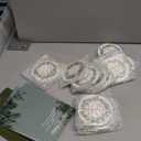 18 Set Christmas Christian Ornaments Religious Gift Bulk Bibles Verse Ornament Scripture Hanging Ceramic Inspirational Round Wreath Sign with Card for Church Family Sunday Xmas Tree (Classic)