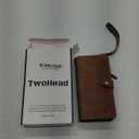 TwoHead Wallet Case Compatible with iPhone 17,Detachable,Magnetic,11 Cards Holder,PU Leather All-Round Protective Phone Case with Change Pocket(6.3 in,Brown)