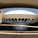 Orison Ceiling Fans with Lights, Low Profile Ceiling Fan with Lights and Remote, 6 Wind Speeds Smart Flush Mount Ceiling Fan for Bedroom, Kids Room and Living Room 19.7" (White)