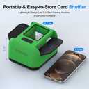 Automatic Card Shuffler|1-2 Deck Electric Card Shuffle Machine|Portable Rechargeable Batteries of Poker,Blackjack,Uno,Skip-Bo,Phase 10 More Playing Shuffler for Home Game,Travel