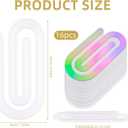 16 Pcs Sublimation Blanks Paper Clips,4 x 2 Inch Jumbo Acrylic Sublimation Paperclips for DIY Thermal Transfer Designs,Gifts,Home,Office,School Crafts Supplies