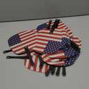 Geetery 36 Pcs Independence Day Handheld Fans July 4th Patriotic Fans Bulk Summer Plastic Round Handheld Fans for Fourth of July Independence Day Party Favors