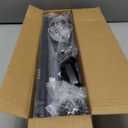 H.VERSAILTEX Curtain Rods for Windows 16.2 to 121.8 Inches 3/4 inch Diameter Adjustable Decorative Telescoping Curtain Rod with Brackets Heavy Duty Splicing Window Rods with Classic Finials, Black