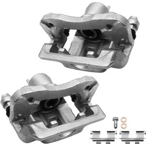 Funire Rear Disc Brake Caliper Assembly with Bracket Compatible with Hyundai Elantra Sedan (2007-2010) L4 2.0L|Rear Driver & Passenger Brake Calipers| Brake Calipers for 19-B3457 & 19-B3456,Set of 2