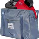 Backless Booster Seat Travel Bag for Airplane - Durable Car Seat Cover & Carrier for Easy Airplane Travel (blue)