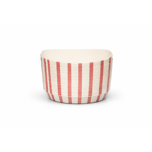 MotBach 100 Pack 2Lb Paper Food Boat Trays Disposable Paper Boat Plate Containers, Kraft Food Serving Tray Boats Baskets Bowls for Snack Popcorn Dessert BBQ Hot Dog Sandwich Burger Taco Fries Nacho (Red Check)