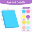 Azureal Small Sticky Notes 1.5x2 Inches, 24P 100 Sheets/Pad 8 Bright Colors Sticky Notes Small for Office, Home, School and Meeting