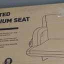 Suteck Dual-Side Heated Stadium Seat with Back Support, Wide Cushion, Foldable Bleacher Chair W/USB 3-Level Heating, 5 Storage Pockets  Portable Stadium Chair for Outdoor Bleachers Camping Games (1pcs 21in Black)