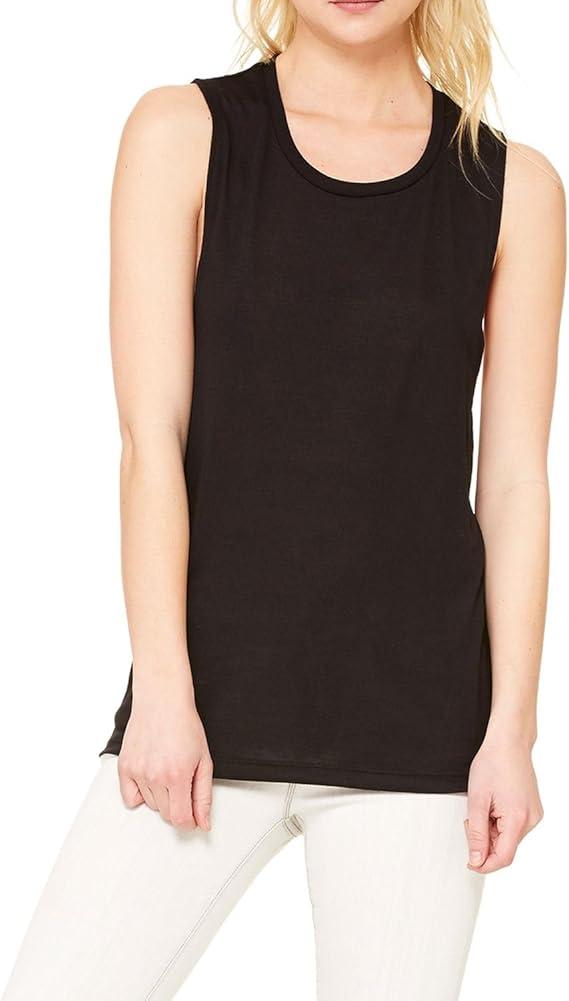 JustBlanks Women's Flowy Scoop Muscle Tanktop - 8803 (Large)