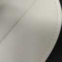 Nappa Leather Car Seat Covers Fit for Tesla Model Y 2017 2018 2019 2020 2021 2022 2023 2024, Soft and Comfortable, Easy to Clean.Reserved Seat Belt Hole-White