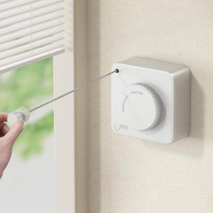MUSTORN Retractable Clothesline Indoor, Non-Sagging Outdoor Clothes Line Retracting Heavy Duty Clothes Drying Laundry Line Wall Mounted Stainless Steel Line-15.1 Feets(Square-White)