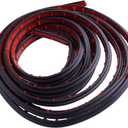 5m 16ft 6 Holes Car Door Trunk Edge Seal Strip Rubber Weather Moulding Trim Three Layer