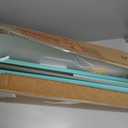 IOTXY Wooden Open Shelf Bookcase - 3-Tier Floorstanding Display Cabinet Rack with Legs, 5 Cubes Free Standing Bookshelf, Tiffany-Green