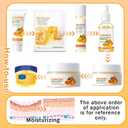 9 Pcs Turmeric Skincare Set with Moisturizing Facial Cleanser,Toner,Face Serum, Facial Cream, Eye Cream,Travel Size Lip Balm and 3 Hydrating Face Sheet Masks Skin Care Set