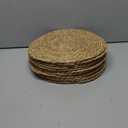 13 in Round Woven Placemats Plate Chargers Set of 12, Boho Farmhouse Rustic Woven Place Mats for Kitchen Dining Party Table Decor, Rattan Wicker Table Mats Jute Braided Chargers for Dinner Plates