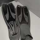 Greatever Snorkel Fins for Adults Full Foot Pocket Diving Flippers,  Black, X-Large