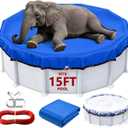 15FT Round Winter Pool Cover Heavy Duty Pool Covers for Above Ground Pools