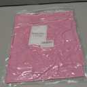 Summer Women's Casual Dress with Thin Straps Off-The-Shoulder Short Sleeves Flowing Beach Resort A-Line Dress (Pink, L)