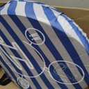 Pop Up Beach Tent Shade Sun Shelter UPF 50+ Canopy Cabana 2-3 Person for Adults Baby Kids Outdoor Activities Camping Fishing Hiking Picnic Touring(Dark Blue Stripes)