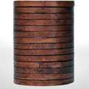 Flat Genuine Leather Cord String Full Grain Cord Lace Cowhide Strips for Jewelry Making DIY Craft Projects Belts Keychains (Brown Distressed, 6 MM)