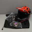 OUMURS Adult Dirt Bike Helmet ATV Helmet with Goggles Gloves & Mask Adjustable Sun Visor DOT/FMVSS-218 Motorcycle Adult ATV Helmet Off-Road Motocross Downhill Moped MX for Unisex-Adult-Red Black, L