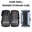 SDS Plus Rotary Hammer Drill Bit Set (10 Pack - 1/8", 1/4", 5/16", 3/8", and 1/2") Carbide Tipped - Perfect for Drilling Through Concrete, Cement, Stone, Brick, Ceramic Pots, & More!