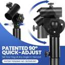 Camping Portable Flag Pole Holder Kit, 90 Quick Angle Adjust In-Ground Flagpole Mount with 5-Prong Base for RV, Beach, Yard, Tailgating, Outside House, Outdoor, Includes Flag & 10FT Flagpole
