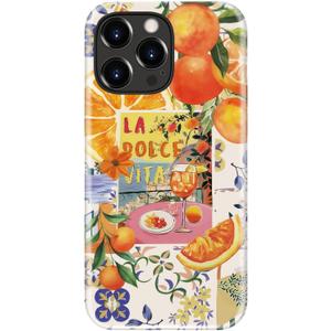 Esdot for iPhone 15 Pro Case Cute - Wireless Charging - Preppy Floral