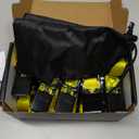 XSTRAP STANDARD Ratchet Tie Down Straps - 8PK - 1'' x 10 ft - 900 LB Break Strength Cargo Straps for Moving Appliances, Lawn Equipment, Motorcycle Yellow