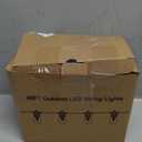 Brightever LED Outdoor String Lights Waterproof, RGBW 48FT Patio Lights with 15 S14 LED Bulbs, Heavy-Duty Outdoor Hanging Lights with Remote and Timer, Color Changing Christmas Decor for Yard, Plug-in (48FT-Illuminated Cable)