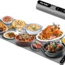 Ann Katy Food Warming Mat for Food XXXL 39"x15" 550W,Portable Electric Warming Tray for Buffets Party Chafing Dishes,Fast Full-Surface Heating Pads with 7 Level Temp 8 Hour Timer&Child Safety Lock
