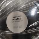 Silver Disposable Dinner Paper Plates with Ruffled Rim - 10.25" (Pack of 18) - Perfect for Weddings, Parties & Special Events