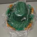 St. Patrick's Day Shamrock Green Decorative Hat, Irish Frayed Cowboy Hat, Suitable for Cosplay Parties, Gatherings, Holidays, and Birthday Gifts