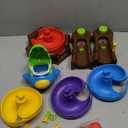 Dinosaur Ball Drop Toy for 3 4 5 6 7 8 Years Old Kids, Dino Spin Twister Toddlers Toy, Shoot Balls Toddler Montessori Toys Gifts for 3-6 Year Old Boys Girls, 2 Players PK Mode