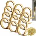 Zonon 1-1/8" W x 106.30' L Spring Bronze Weather Stripping Metal Brass Weather Strip Copper Weatherstripping for Exterior Old Door or Window Seal with Mounting Nails(Flat)