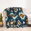 Aztec Soft Throw Blanket Soft Plush Fleece Blankets Warm Cozy Lightweight Fuzzy Blanket for Bed Sofa Couch Home Decor 60"X50"