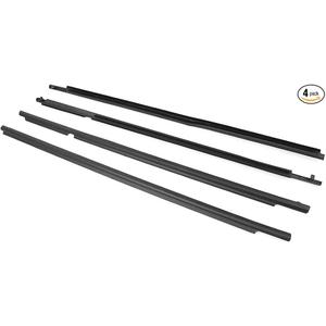 GZYF Auto Weatherstrip, 4PCS Window Seal Moulding Trim Outer Door Seal Belt for Toyota Corolla 2009 2010 2011 2012，Door Outside Trim Seal Belt,Black